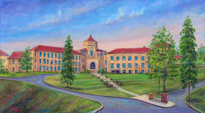 Painting of asheville High School