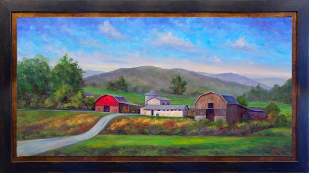 rural landscape western nc artist