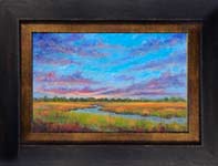 Marsh Sunset oil painting and prints