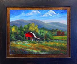 Painting of Red Barn