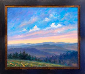 painting of smoky mountains NC