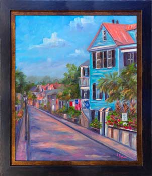 Houses on Rainbow Row in Charleston