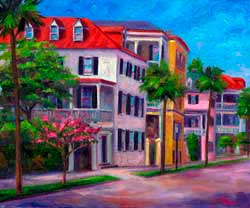 Houses on East Bay  PAinting