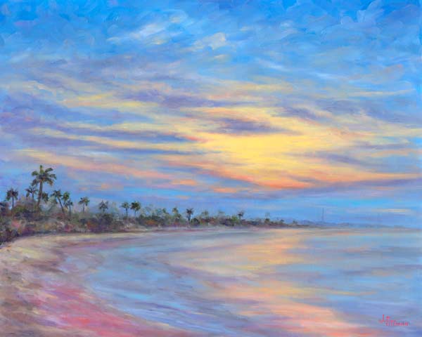 Isle of Palms Sunset painting near Wild Dunes