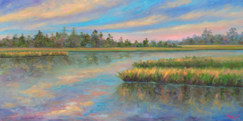 Marsh Painting near Charleston SC