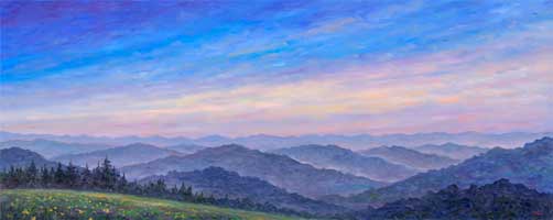 Smoky Mountain Wildflowers Painting and Prints