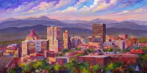 Town Mountain Asheville Skyline Print
