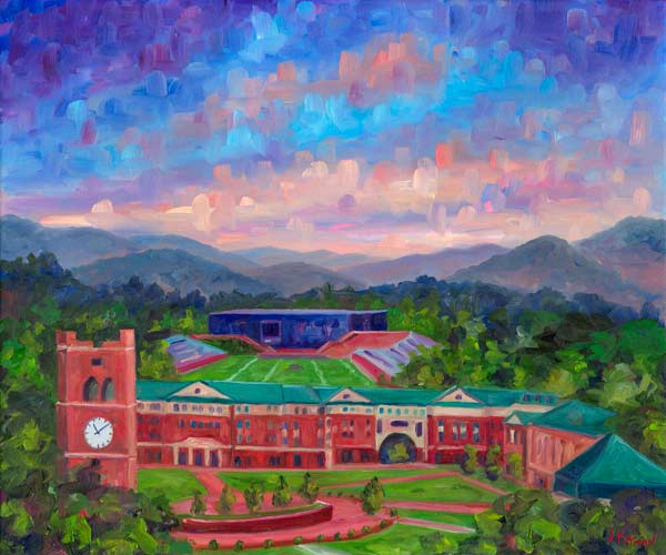 Cullowhe NC WCU Campus Painting and Prints