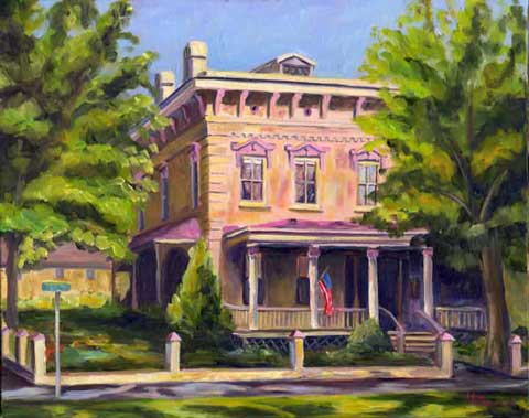 Zebulon Latimer House - Wilmington NC oil painting on Canvas