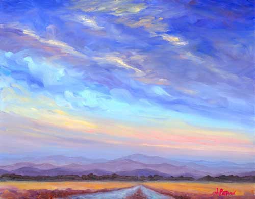 Mountain Road Oil Painting on Canvas