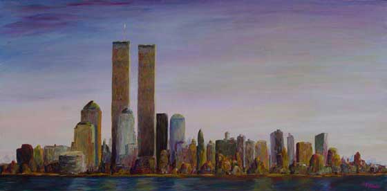 Manhattan Skyline Painting