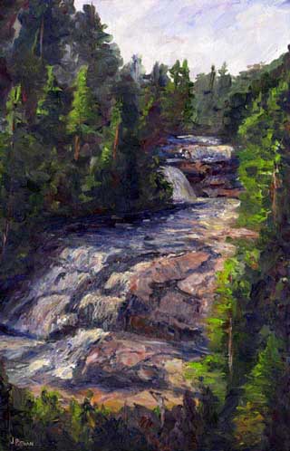 Triple Falls Painting and Prints