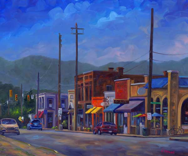 Mainstreet Weaverville Painting and Prints