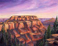 Wotan's Throne - Grand Canyon- painting