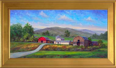 prints of red barns