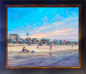 framed print folly beach Charleston SC
