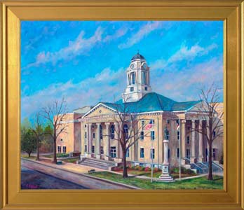 Pitt County Courthouse Greenville NC framed print