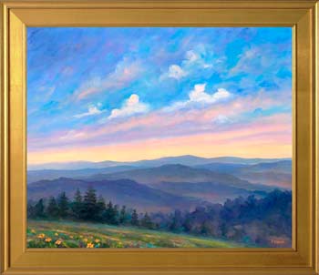 painting of smoky mountains NC