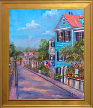 Houses on Rainbow Row in Charleston