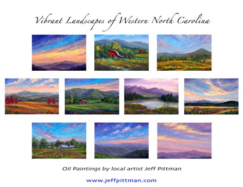 artist Notecards of NC Landscape Paintings